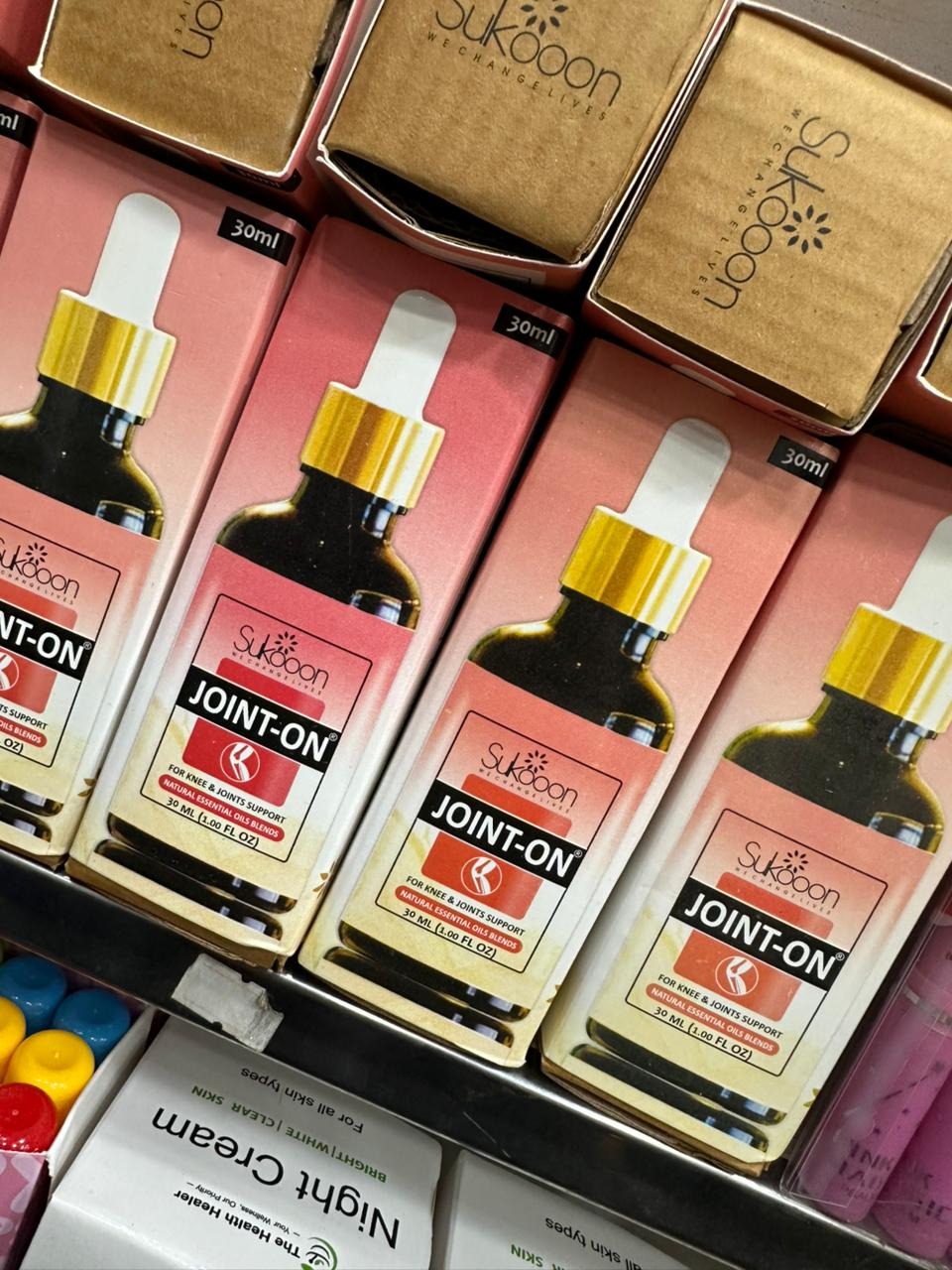 Sukoon Joint On Essential Oil Blend 30ML – Natural Pain Relief for Joints, Back, Knee, Arthritis, Strains & Sprains